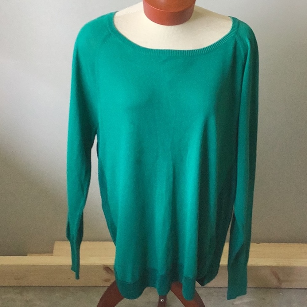 Paper white long sleeve top
